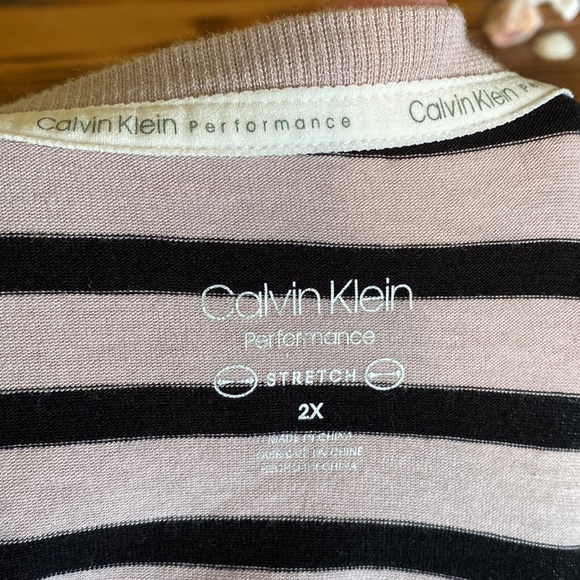 Calvin Klein Striped 3/4 sleeve Shirt - Picture 8 of 9